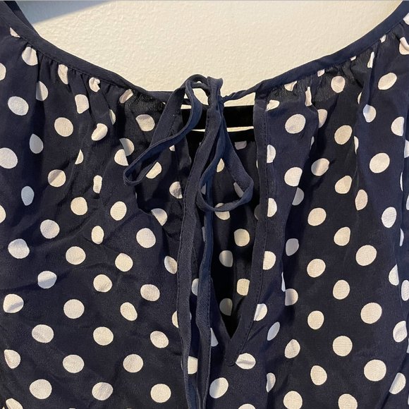 Silk J. Crew Polka Dot Blouse - Picture 6 of 6